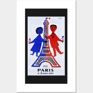 Retro poster - pub - vintage - Paris - Eiffel Tower Posters and Art
